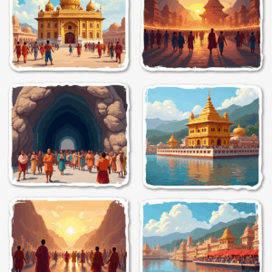 Temples & Holy Sites - Sticker Sheet v12